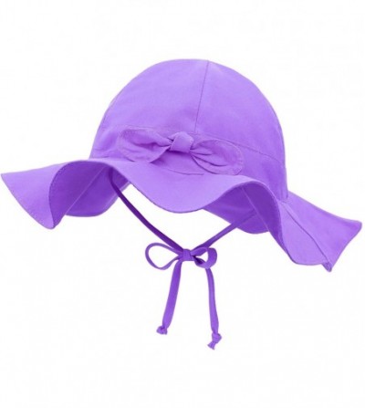 Sun Hats Baby's UPF 50+ UV Protection Outdoor Beach Sun Hat - Light Purple - C8194ATHLDA
