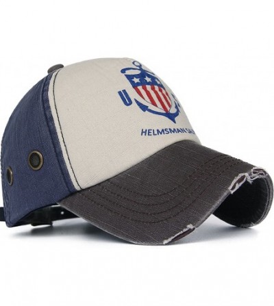 Baseball Caps Distressed Curved Brim Trucker Hat Structured Printed Baseball Cap - Color06 - C417YHTLLKK