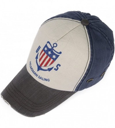 Baseball Caps Distressed Curved Brim Trucker Hat Structured Printed Baseball Cap - Color06 - C417YHTLLKK