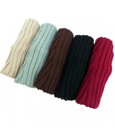 Skullies & Beanies Women Knit Baggy Oversize Slouchy Beanie Hat Soft Winter Beanie Skull Cap - Black - CX18Z98X9H0