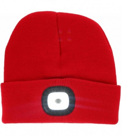 Skullies & Beanies Rechargeable LED Beanie - Red - CG18HES7I9E