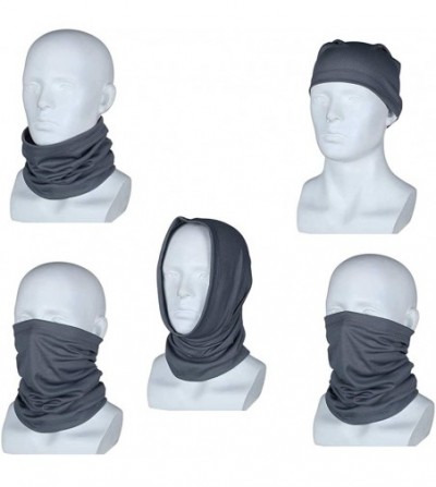 Balaclavas 4 Pcs Sun UV Protection Neck Gaiter Magic Face Cover Scarf for Mask Dust Wind Bandana Balaclava Headwear - CT197U2...
