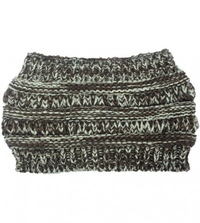 Skullies & Beanies Women Fashion Outdoor Solid Splice Hats Crochet Knit Holey Beanie Cap Headband - Coffee - C818A0ZO5D0