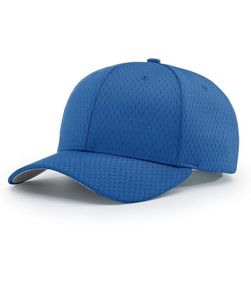 Baseball Caps 414 Pro Mesh Adjustable Blank Baseball Cap Fit Hat - Royal - CK1873ZYLH3