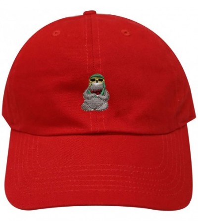 Baseball Caps Sloth Cotton Baseball Dad Caps - Red - CO1846KASE8