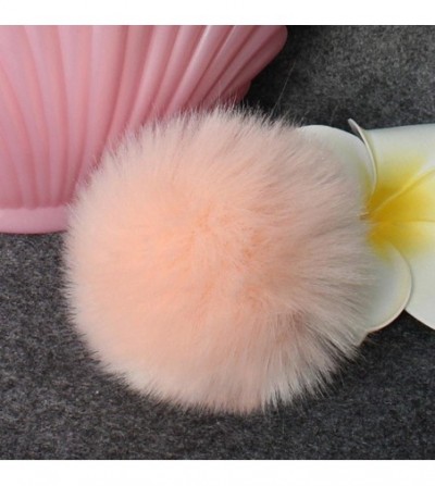 Skullies & Beanies Fashion DIY Faux Fox Fur Fluffy Pompom Ball for Knitting Hat Hats (Orange) - Orange - CS189K99GU5