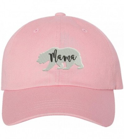 Baseball Caps Mama Bear Family Dad Hat - Pink (Mama Bear Family Dad Hat) - CA18EOHADSY