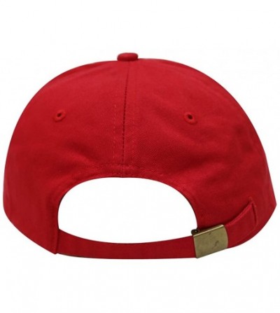 Baseball Caps Strawberry Cotton Baseball Dad Caps - Red - CP12M3Y18NZ