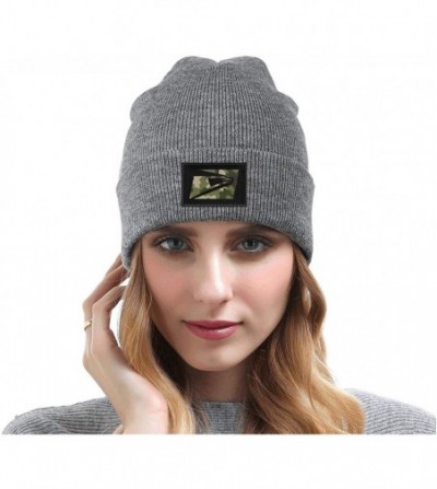 Visors Adult Daily Solid Color Knit Beanie Caps Headwear for Mens Womens - Gray-2 - C318ZKZXAI6