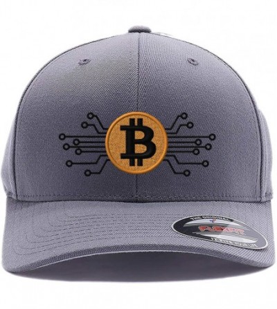 Baseball Caps Embroidered. 6477 Flexfit Baseball Cap. - Grey - C81990KWEYS
