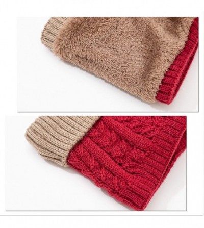 Skullies & Beanies Unisex Cozy Knit Beanie with Fuzzy Pom and Soft Stretch Scarf Set - Thin Mellow Pattern - CA18Y0EOUWU