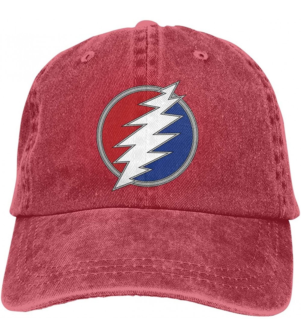 Baseball Caps Dead & Company 100% Cotton Pigment Dyed Low Profile Six Panel Cap Hat Red - Red - CT18R4L0XR4
