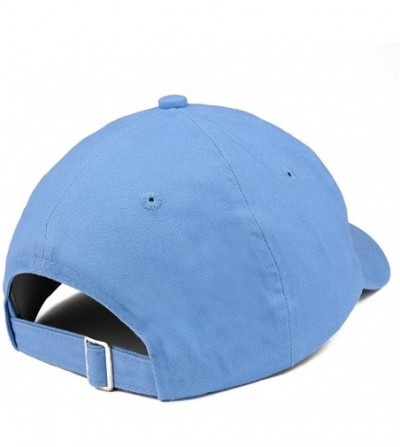 Baseball Caps Archery Target Quality Embroidered Low Profile Brushed Cotton Dad Hat Cap - Carolina Blue - CE184YK80MQ