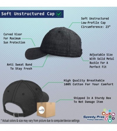 Baseball Caps Custom Soft Baseball Cap Ear of Corn Embroidery Dad Hats for Men & Women - Dark Denim - CC18SLTUK80