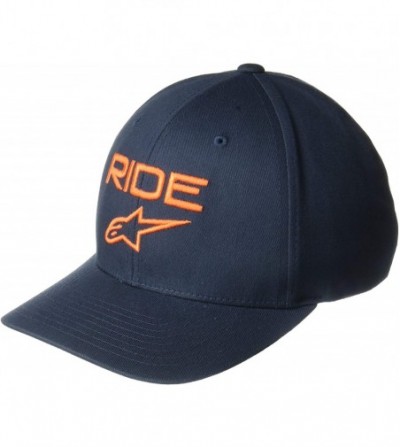 Baseball Caps Men's Ride 2.0 Hat - Navy/Orange - CQ18R3HMEWN