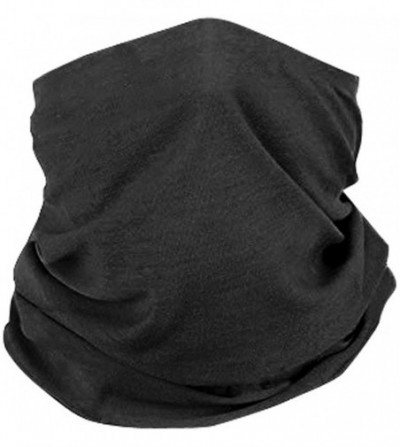Balaclavas Bandana Neck Gaiter Scarf Breathable Headwear Cover Balaclava Head Buff Scarf - Black - CG198S4IS09