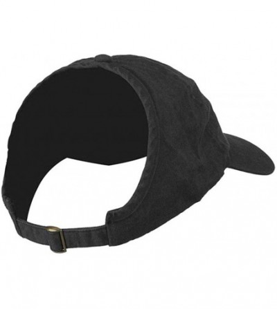 Baseball Caps Womens Washed Cotton Backless Baseball Cap Ponytail Hat - Black - C918NI6H3IW