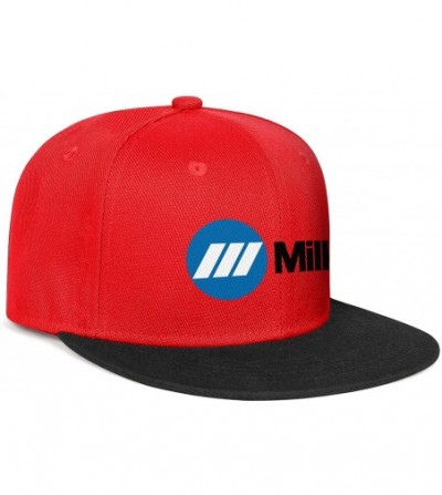 Baseball Caps Mens Miller-Electric- Baseball Caps Vintage Adjustable Trucker Hats Golf Caps - Red-65 - CS18ZLGQIK2