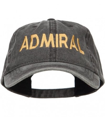 e4Hats com Admiral Embroidered Washed Buckle