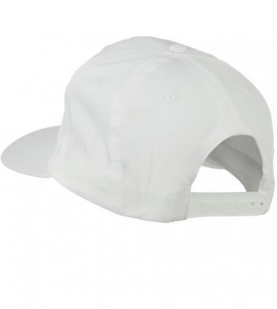 Baseball Caps NASA Logo Embroidered Cotton Twill Cap - White - CN11Q3T4W2L