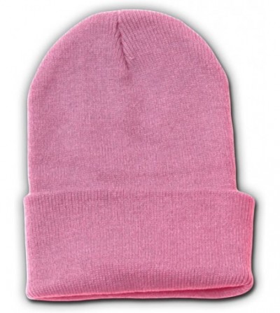 Skullies & Beanies Plain Blank Long Cuff Beanie Cap Solid Winter Hat Knitted Hats Ski Caps for Men Women Teen Girls Boys Teen...