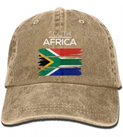 Baseball Caps Men's Or Women's Adjustable Cotton Denim Baseball Caps South Africa Dad Hat - Natural - CN18IK49QGY