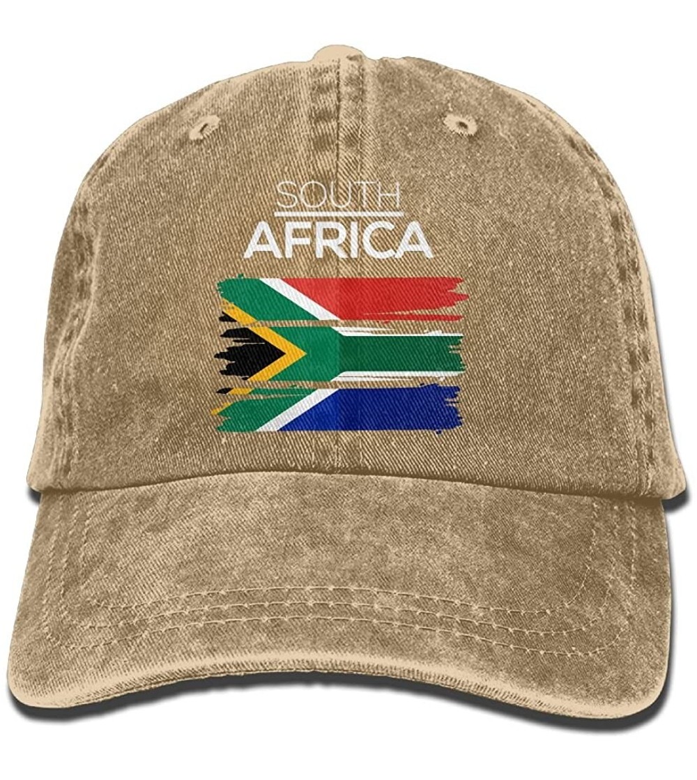 Baseball Caps Men's Or Women's Adjustable Cotton Denim Baseball Caps South Africa Dad Hat - Natural - CN18IK49QGY