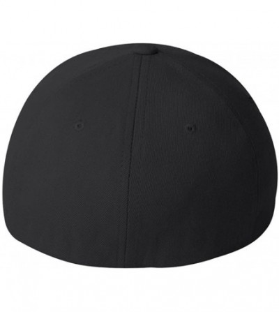 Baseball Caps Flexfit Wooly Baseball Cap- BLACK- Large / X-Large - C11191ZH1WH