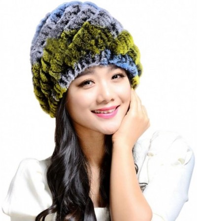 Easting Thicken Rabbit Beanie Multicolor