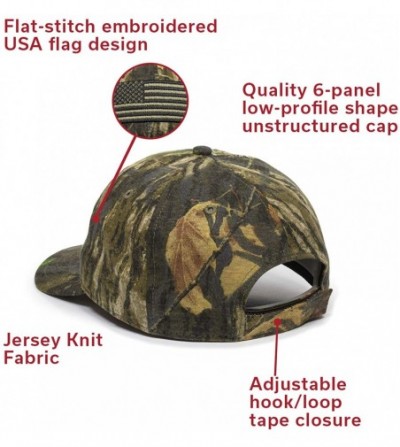 Baseball Caps Mossy Oak USA American Flag Camo Hat - Adjustable Baseball Cap for Men & Women - Camo - CR18SSE7OIT