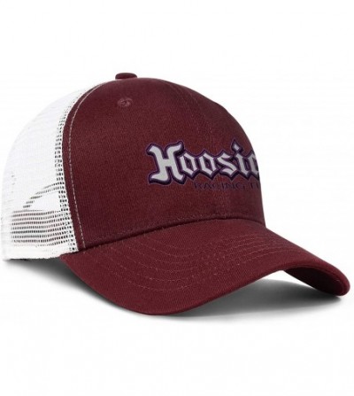 Baseball Caps Unisex Adjustable Hoosier-Racing-Tyre-Baseball Caps Sports Flat Hats - Burgundy-20 - CV18U6SO73C