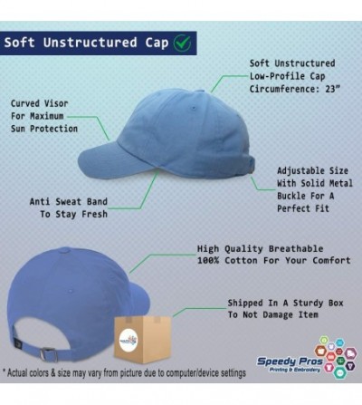 Baseball Caps Custom Soft Baseball Cap Seal of Guam Embroidery Cotton Dad Hats for Men & Women - Light Blue - CN18TLI08KQ