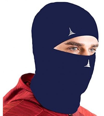 Balaclavas Balaclava Face Mask + Skull Cap Helmet Liner Anti Dust- Wind& Sports Fleece Pack - Navy - CT194TSK3W2