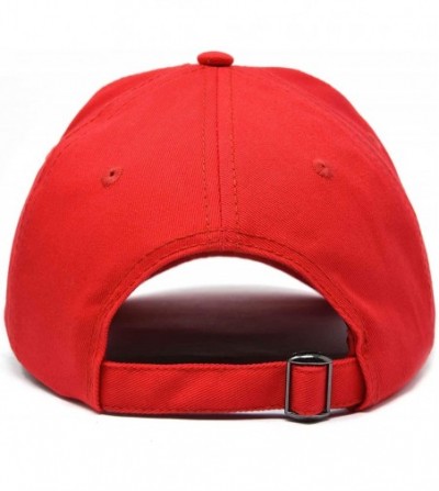Baseball Caps Soft Serve Ice Cream Hat Cotton Baseball Cap - Red - C118LL2ZE7U