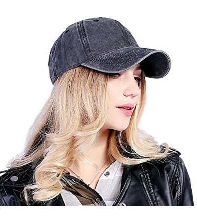 Baseball Caps Men Women Denim Custom Hip Hop Trucker Hat Add You Personalized Design to Baseball Caps - Dark Gray - CZ18G52M7LX