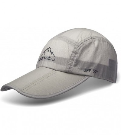 Sun Hats UPF50+ Protect Sun Hat Unisex Outdoor Quick Dry Collapsible Portable Cap - B1-light Grey - CC182QCTEKG