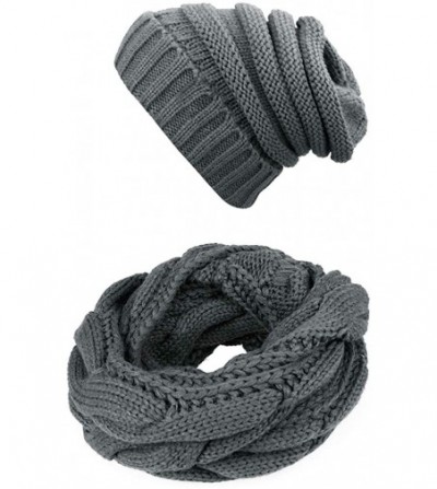 Infinity Beanie Winter Circle Scarves