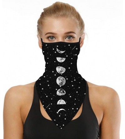 Balaclavas Balaclava Neck Gaiter Face Bandanas Ear Hangers Multifunctional Breathable Headwear - Moon Printed - CB198MX74G9