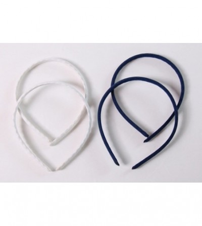 Headbands Plastic Headbands (Set of 4) - Blue/White- one size - CU113NWIH0T