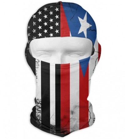 Balaclavas American Puerto Rico Flag Balaclava Face Mask Hood Outdoor Sport Hat for Ski-Cycling-Motorcycling-Climbing - CV18I...