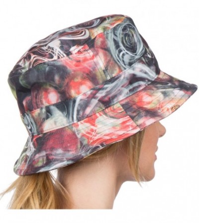 Sun Hats Gemma Colorful Design Cloche Bucket Bell Summer Hat - Grey - CD11VP5YSUJ