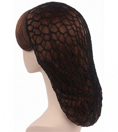 Skullies & Beanies Women Soft Rayon Snood Hat Hair Net Crocheted Hair Net Cap Mix Colors Dropshipping - Fw-12-beige - CW196Y7...