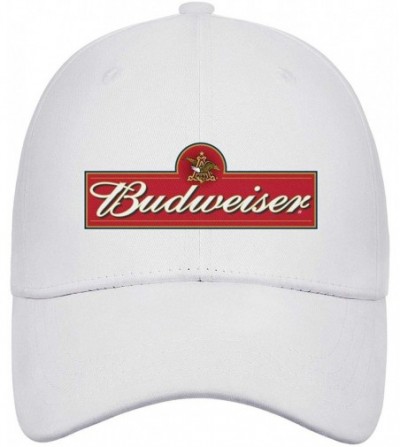 Baseball Caps Budweiser-Logos- Woman Man Baseball Caps Cotton Trucker Hats Visor Hats - White-56 - CE18WIOEKUD