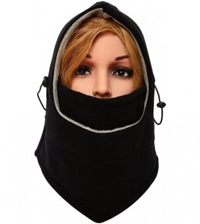 Balaclavas Balaclava Winter Face Mask for Men and Women Outdoor Sport Ski Mask Neck Warmer - Black - CN186Q24XXZ