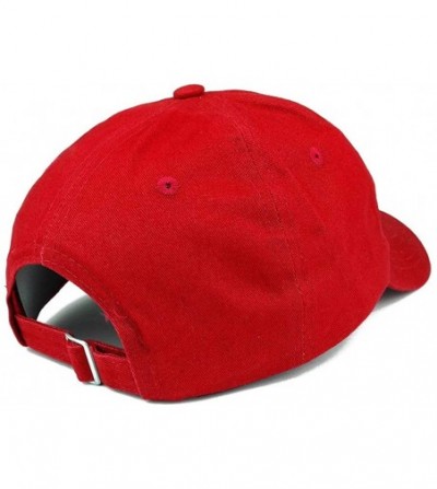Baseball Caps Math Make America Think Harder Embroidered Low Profile Soft Crown Unisex Baseball Dad Hat - Red - C819344UZ3Q
