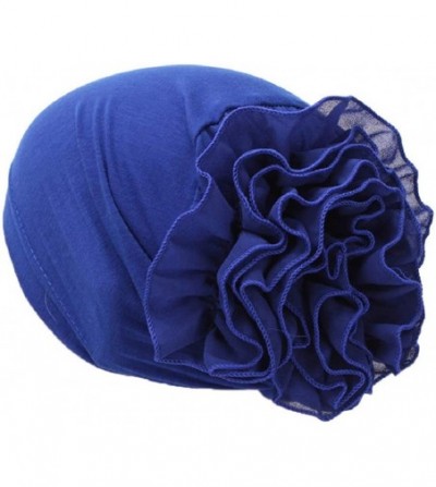 Skullies & Beanies Cancer Chemo Hat Flower Beanie Scarf Ethnic Cloth Print Turban Bonnet India Hat Handwear - D---dark Blue -...