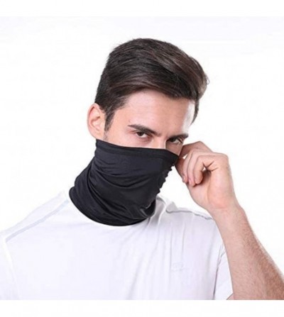 Balaclavas 2pcs UV Protection Face Cover Neck Gaiter Men Headband Bandana for Cycling Hiking Fishing Sport Outdoor - Black - ...