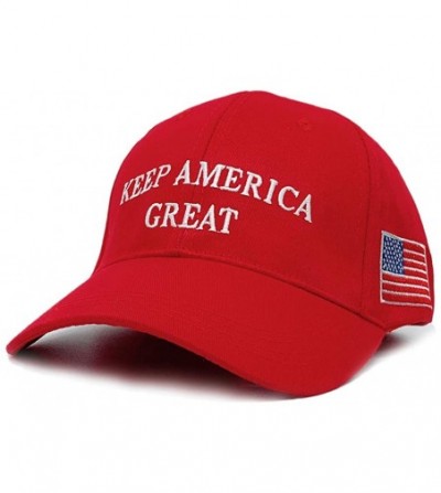 Skullies & Beanies Make America Great Again Donald Trump Cap Hat Unisex Adjustable Hat - 009 Keep-red - CY18L5G9HI6
