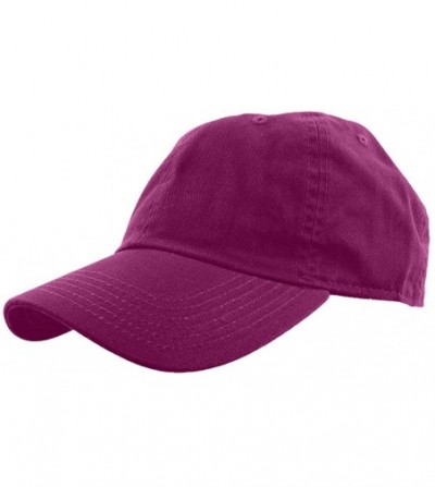 Baseball Caps Baseball Caps Dad Hats 100% Cotton Polo Style Plain Blank Adjustable Size - Mulberry - CC18HXYH2YI