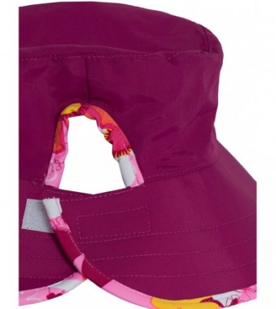Sun Hats Women's Ola Reversible Bucket Sun Hats - UPF 50+ Sun Protection - Daisy Pink - CX11ZUGOZBV